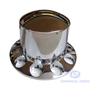 TAPA DE RUEDA TRASERA 10 PERNOS CROMADA