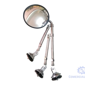 ESPEJO CROMADO C/SOPORTE IZQUERDO